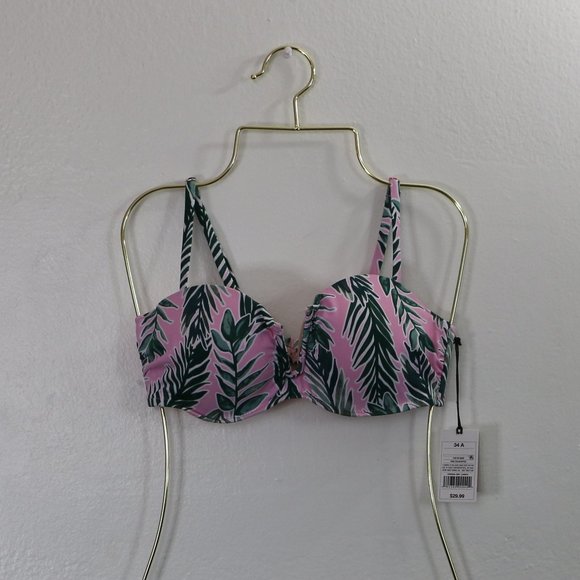 Shade & Shore Suntan Push Up V Wire Bikini Top - Picture 2 of 8